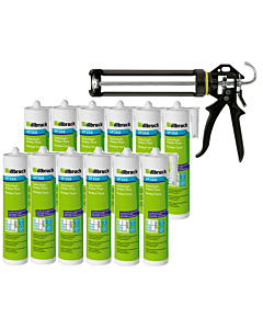 12x Illbruck SP350 high tack 310ml lijmkit + kitspuit