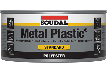 Soudal Metal plastic standard - polyester plamuur