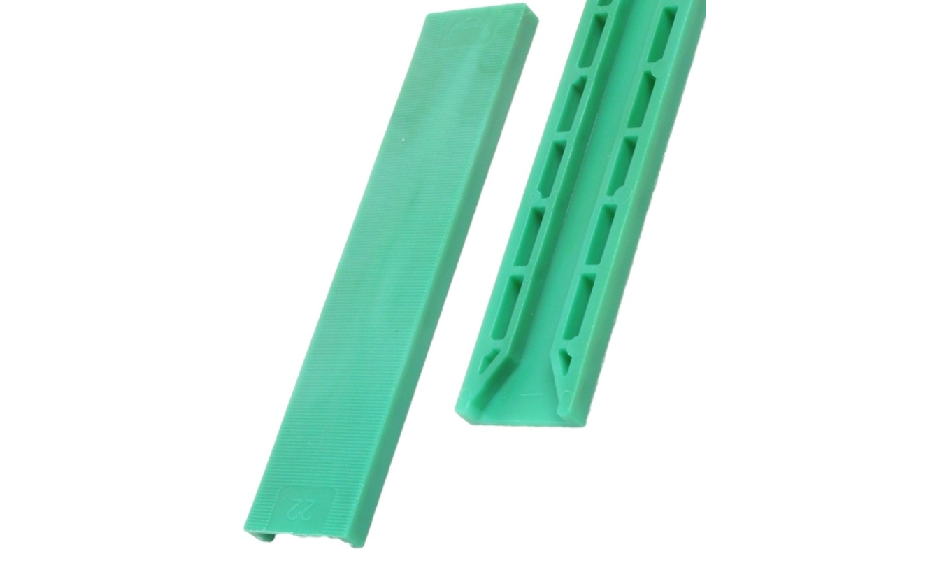 Tunnel beglazingsblokjes (100x30x5mm) groen - per 100 stuks