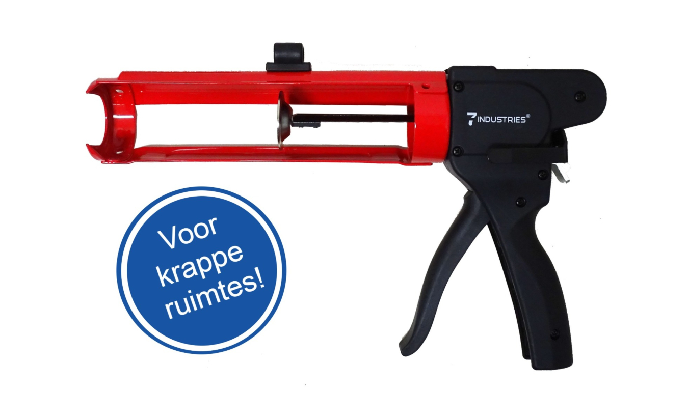 Kitpistool / kitspuit, voor krappe ruimtes